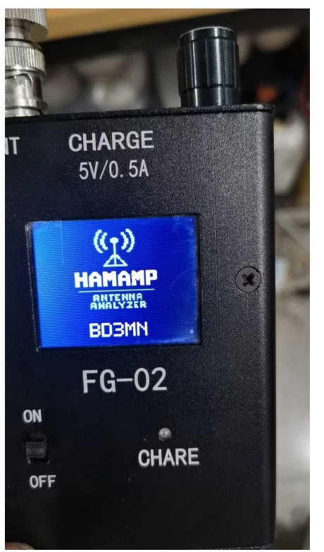 HAMAMP开机画面与BD3MN呼号示例