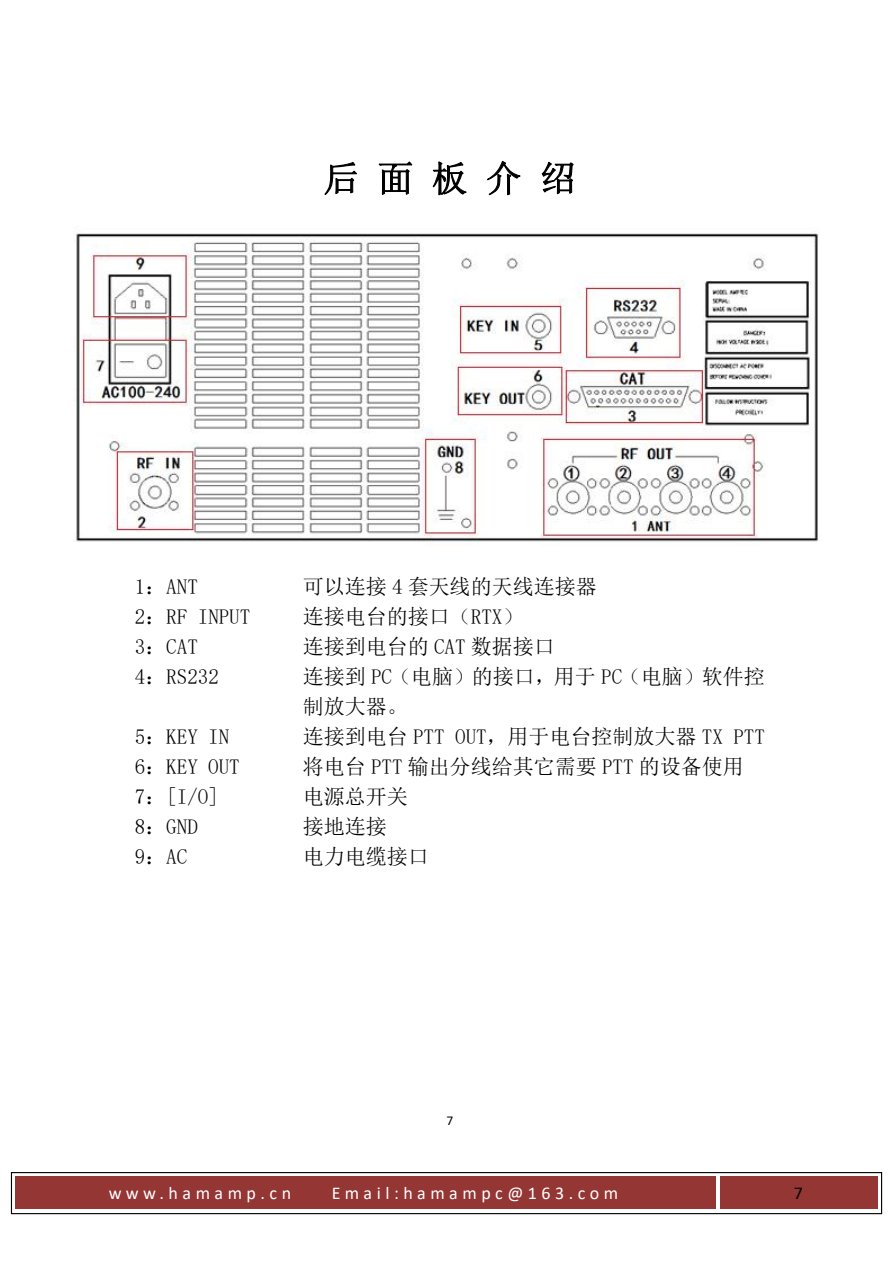 HAMAMP-1200T 原说明书第8页